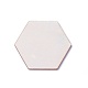 Wood Cabochons, Hexagon, BurlyWood, 12.5x14.5x2.5mm