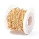 Brass & Natural Sunstone Handmade Beaded Chain CHC-D029-15G-08-4
