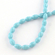 Faceted Rice Glass Beads Strands GLAA-Q046-01F-2