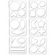 Acrylic Earring Handwork Template TOOL-WH0153-006-1