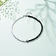 Yin Yang & Acryl runde Perlenkette aus Fimo für Frauen NJEW-JN03925-2