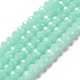 Brins de perles de verre imitation jade peints au four DGLA-A034-J10mm-A22-1