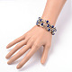Five Loops Wrap Glass Beads Bracelets BJEW-JB01962-01-3