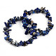 Bracelets extensibles en perles de lapis lazuli naturel unisexe BJEW-S143-07-1