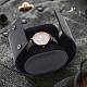 BENECREAT Black Leather Watch Storage Box CON-WH0088-38-5