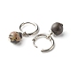 Natural Plum Blossom Jade Beads Earrings for Girl Women Gift EJEW-JE04607-01-3