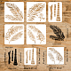 FINGERINSPIRE 5PCS Palm Tree Painting Stencil 2 Size Hollow Out Overlay Painting Templates Reusable Big Palm Tree Leaves & Tree Trunk Drawing Stencils DIY Craft Decor for Wall DIY-WH0394-0030-2