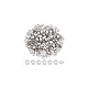 Unicraftale 300pcs 304 Perlenkappen aus Edelstahl STAS-UN0035-13-6