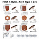 Arricraft 24 pièces 6 style boucles d'oreilles en bois WOOD-AR0001-32-2
