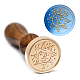 MAYJOYDIY Moon Sun Wax Seal Stamp 30mm Vintage Sealing Wax Stamps Removable Brass Wedding Wax Seal for Envelopes Invitations Scrapbooks Gift Packing Decoration AJEW-WH0184-1029-5