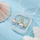 Boucles d'oreilles pendantes en forme de larme en laiton 2pcs DIY-YW0007-30-5