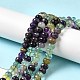 Natural Colorful Fluorite Beads Strands G-D481-19B-2