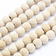 Chapelets de perles en bois naturel WOOD-P011-07-10mm-1