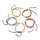 Handmade Polymer Clay Beads Nylon Thread Braided Bead Bracelets BJEW-JB06626-1