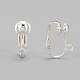 Iron Clip-on Earring Findingsfor Non-Pierced Ears X-EC141-S-2