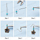 SUNNYCLUE 169 Pieces DIY Retro Flower Themed Earrings Making Kits DIY-SC0015-92-4