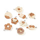 Fashewelry 60Pcs 10 Style Opaque Resin Pendants RESI-FW0001-06-2