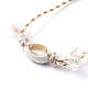 Verstellbare geflochtene Perlenarmbänder BJEW-JB05152-5