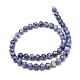 Jaspe tache bleue naturelle perles rondes G-P075-12-10mm-2