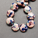 Handmade Porcelain Beads X-PORC-Q218-21x20mm-1-1
