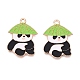 Подвески из эмалевого сплава с изображением панды ENAM-T020-34C-1