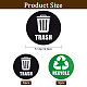 6Pcs 2 Styles PVC Garbage Recycle Trash sign stickers DIY-WH0043-40-2