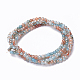 Rociar perlas de vidrio pintado hebras GLAA-A038-A-76-2