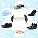 Gorgecraft 2 ペアミニ靴ストレッチャープラスチック黒調節可能な靴ストレッチャー靴ホルダーシェイパーサポート形状幅エクステンダー男性女性靴ブーツ AJEW-GF0003-60-4