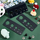 PH PandaHall 6pcs Auxiliary Tool for Attaching Safety Eyes and Washers Black Safety Eyes Insertion Tool Amigurumi Craft Eyes Tool Eyeball Gauge Board for Crochet Stuffed Animal Eyes 6/10/15/20/25mm TOOL-WH0051-73A-5