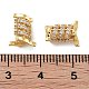 Стойки обшивки латунь микро проложить кубического циркония бусы KK-Z071-38G-3