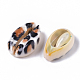 Printed Natural Cowrie Shell Beads SSHEL-R047-01-B03-3