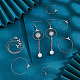 Kit de fabrication de boucles d'oreilles goutte de cercle bricolage unicraftale DIY-UN0004-10-2
