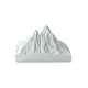 Gesso alpes nieve montaña estatua adornos AUTO-PW0002-03-1