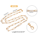 Fabrication de collier de chaîne de trombone texturé en laiton d'élite pandahall MAK-PH0004-31-5