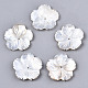 Natural White Shell Mother of Pearl Shell Beads SSHEL-N032-18-1
