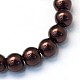 Cottura dipinto di perle di vetro perlato fili di perline rotondo HY-Q003-10mm-40-2