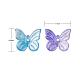 300Pcs Transparent Spray Painted Glass Charms GLAA-LS0001-02-3
