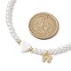 Ожерелья с подвесками из латуни микро-паве класса AAA с кубическим цирконием и буквами NJEW-JN04771-23-3