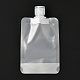 ペットのプラスチック製トラベルバッグ  マットスタイルの空の詰め替え可能なバッグ  キャップ付きの長方形  化粧品用  透明  15.5cm  容量：100ml（3.38液量オンス） X1-ABAG-I006-02C-1