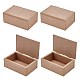 パインウッドボックス  フリップカバー  長方形  キャメル  7.1x10.3x4.1cm  インナーサイズ：91x57mm CON-WH0076-27-1