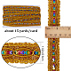 15 ярд плетеной кружевной ленты из полиэстера OCOR-WH0046-37A-2