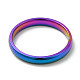 Placcatura ionica (ip) 304 anello a fascia piatta in acciaio inossidabile STAS-I160-D-18mm-M-2