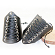 Adjustable Cowhide Leather Waxed Cord Bracelets BJEW-O088-15-4