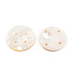 Natural Freshwater Shell Buttons SHEL-N032-217-4