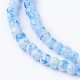 Spray Painted Glass Bead Strands GLAA-R139-4mm-M-3