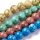 Chapelets de perles en turquoise synthétique TURQ-H038-16mm-M-2