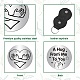 CREATCABIN Hand Heart Pocket Hug Token Long Distance Relationship Keepsake Keychain Stainless Double Sided Coin with Leather Clip Keychain for Friends Family Inspirational 1.2Inch-A Hug From Me To You DIY-CN0002-67F-3