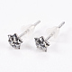 925 Sterling Silver Austrian Crystal Rhinestone Ear Studs SWARJ-D045-566-1