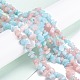Chapelets de perles de jade blanche naturelle&nbsp;G-F703-15-1-4