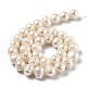 Fili di perle di perle d'acqua dolce coltivate naturali PEAR-L033-26-01-3